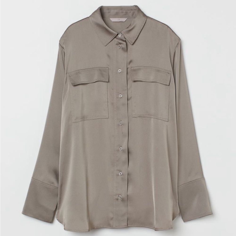 H&M satin shirt